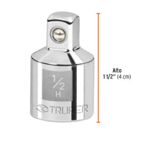 Adaptador para matraca de cuadro 1/2' a cuadro 3/8', TRUPER - Imagen 4