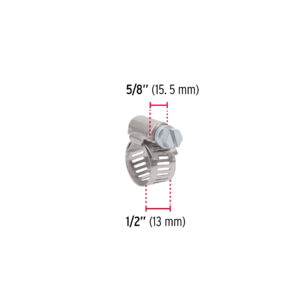 Bolsa con 10 abrazaderas sin fin # 4, 3/8 - 5/8', FIERO - Imagen 6