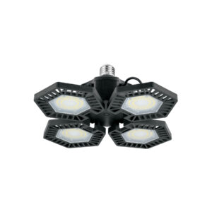Lámpara LED 100W 6500K con 4 paneles abatibles, VOLTECK