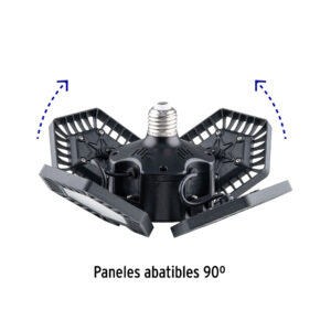 Lámpara LED 100W 6500K con 4 paneles abatibles, VOLTECK - Imagen 6