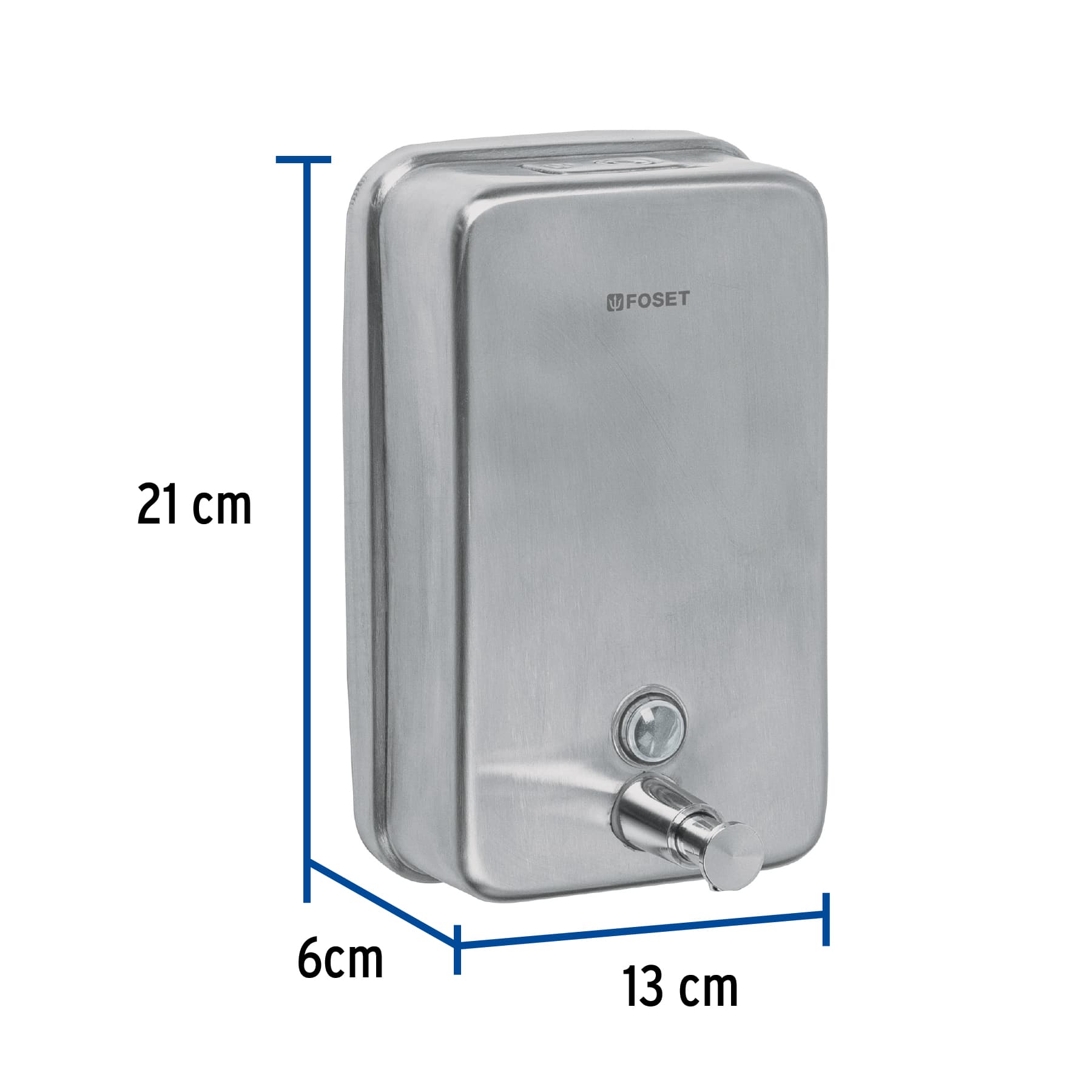 Dosificador de acero inox. para jabón líquido, FOSET - Imagen 4
