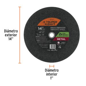 Disco Tipo 41 de 14' x 3.4 mm para corte de metal, EXPERT - Imagen 3