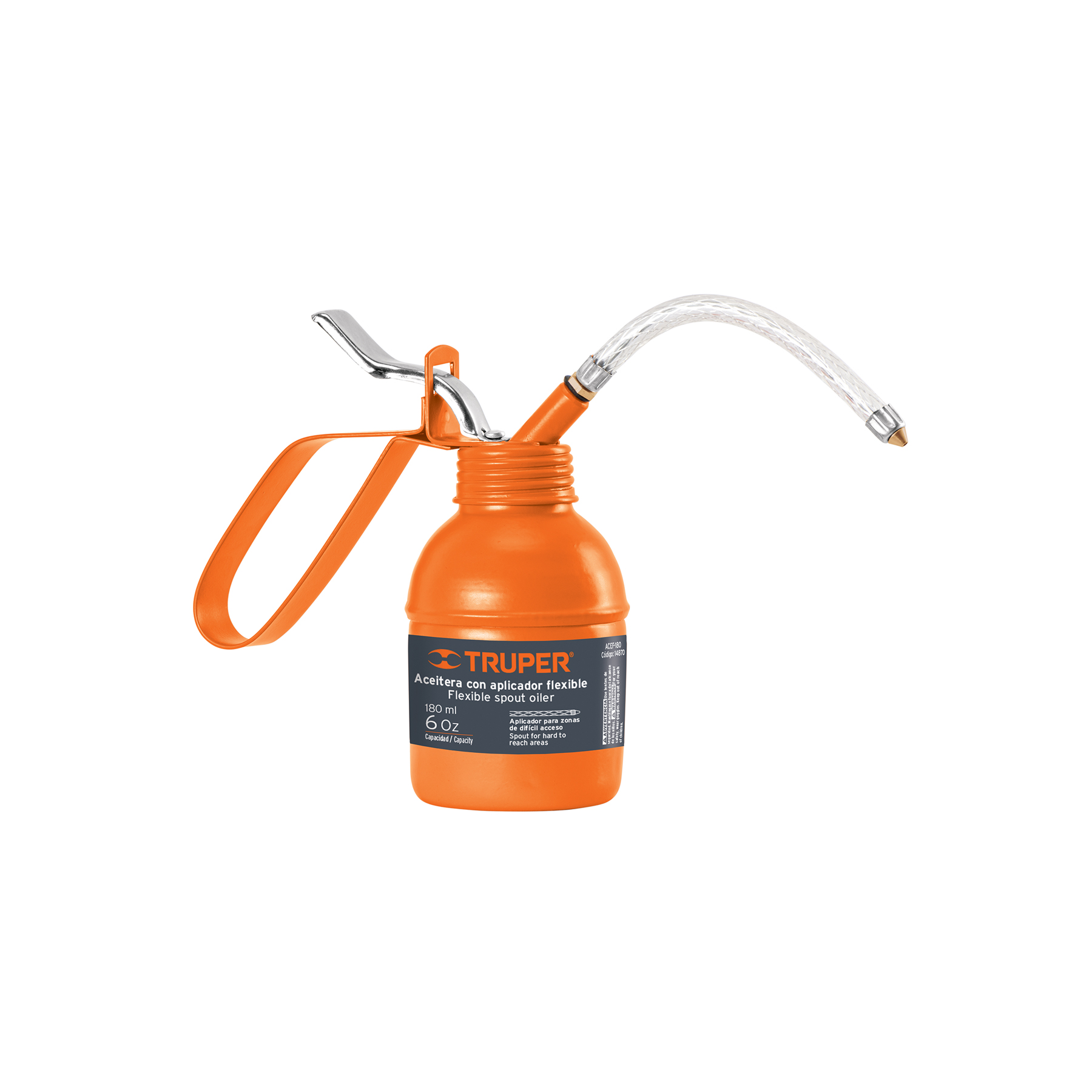 Aceitera de 180 ml (6 oz) con aplicador flexible, TRUPER - Imagen 2