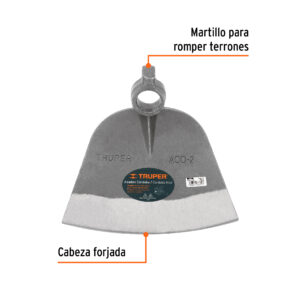 Azadón Córdoba No. 2 de 2.2 lb, sin mango, TRUPER - Imagen 3