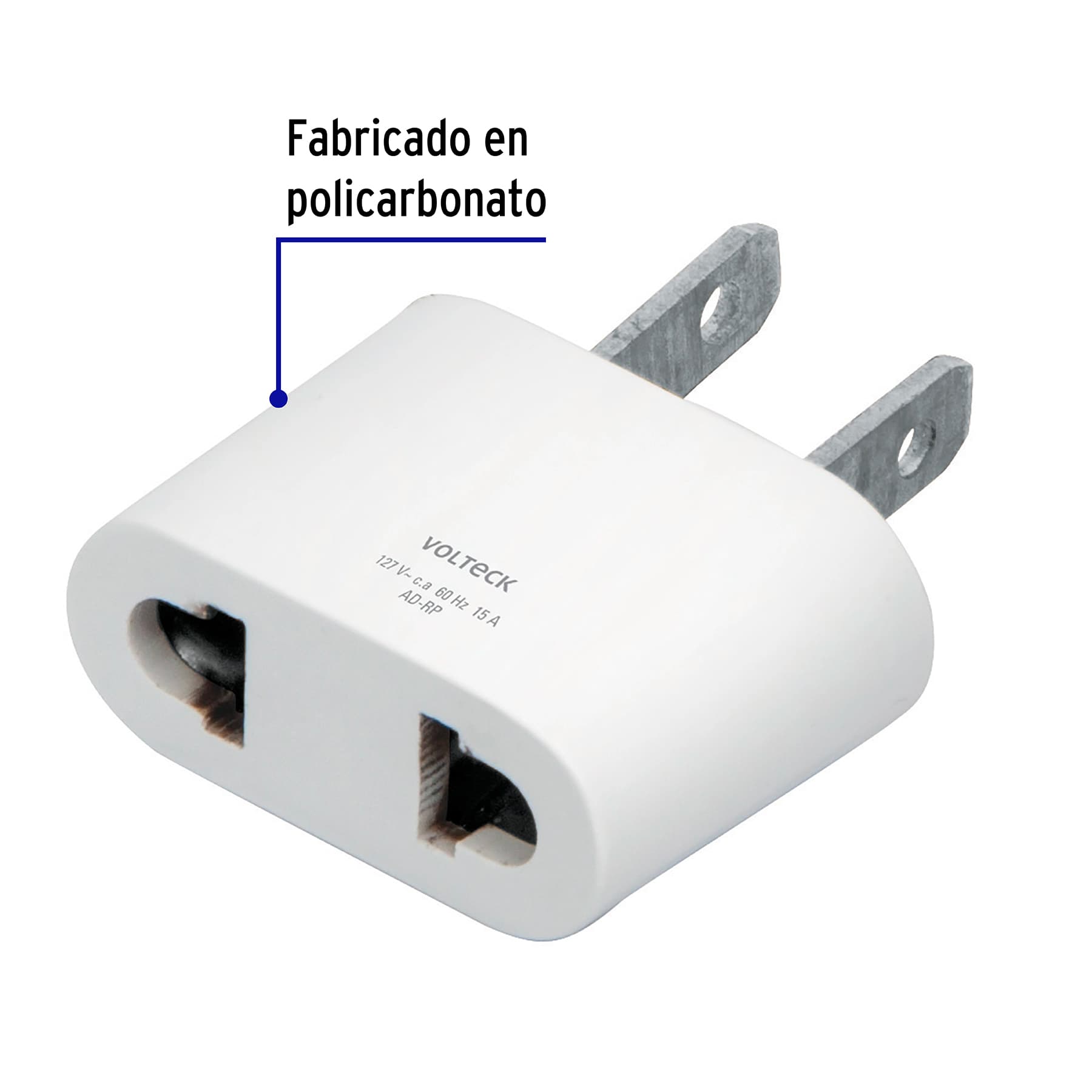 Adaptador barra redonda a plana, VOLTECK - Imagen 3