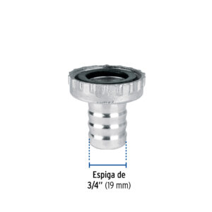 Adaptador metálico 1/2' para manguera, FOSET - Imagen 4