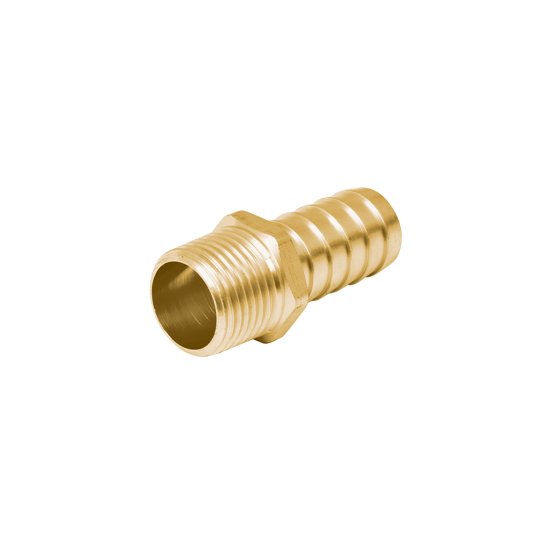Adaptador macho de latón 1/2' para manguera, FOSET - Imagen 2