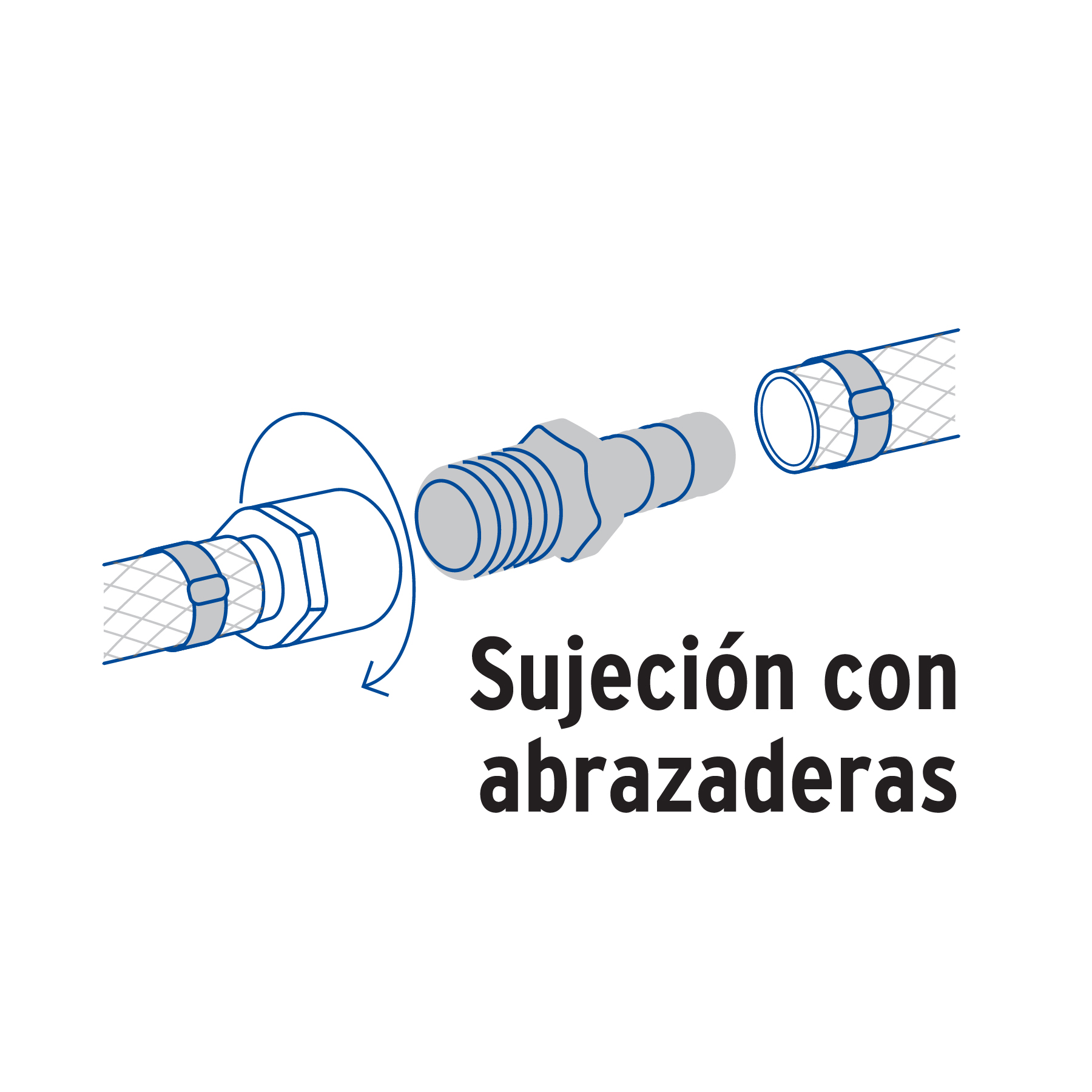 Adaptador macho de latón 1/2' para manguera, FOSET - Imagen 4
