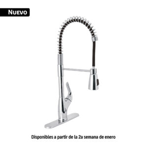 Alternative view of Monomando fregadero cromo, semi profesional, FOSET AERO