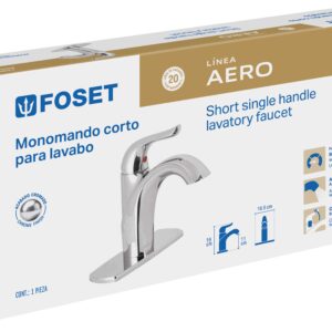 Monomando corto lavabo, cromo, FOSET AERO - Imagen 5