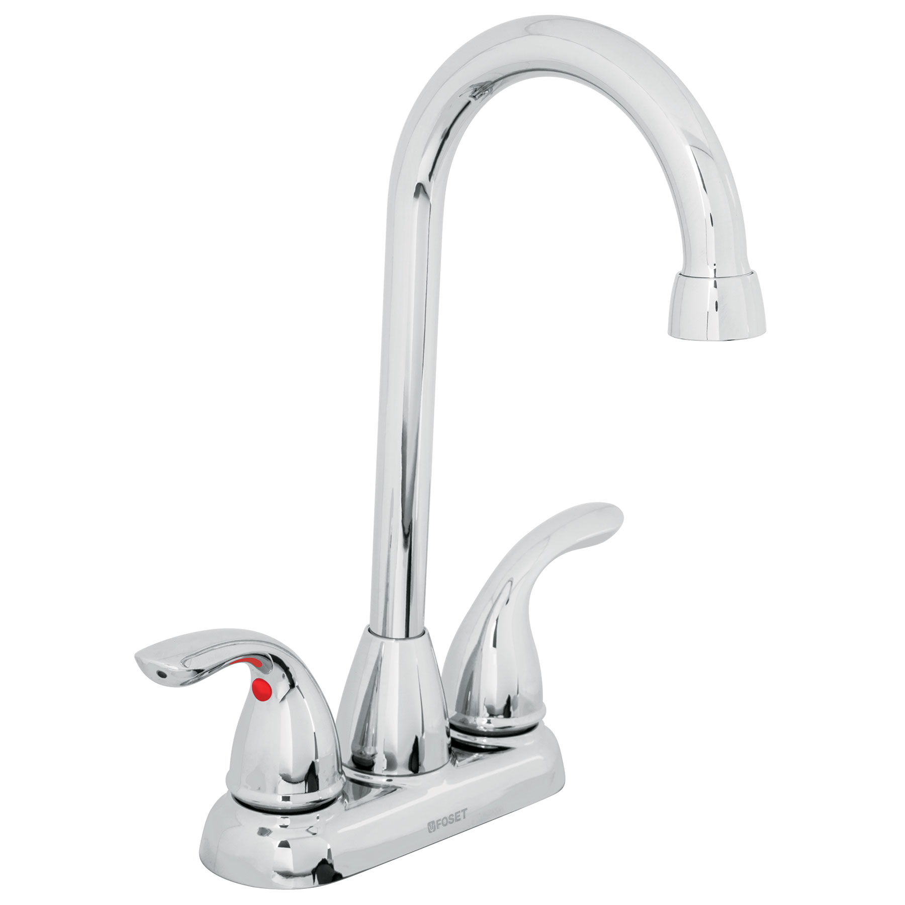 Mezcladora 4' cuello tipo bar para lavabo, FOSET AERO
