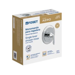 Monomando para regadera, cromo, FOSET AERO - Imagen 5