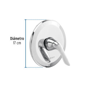 Monomando para regadera, cromo, FOSET AERO - Imagen 4