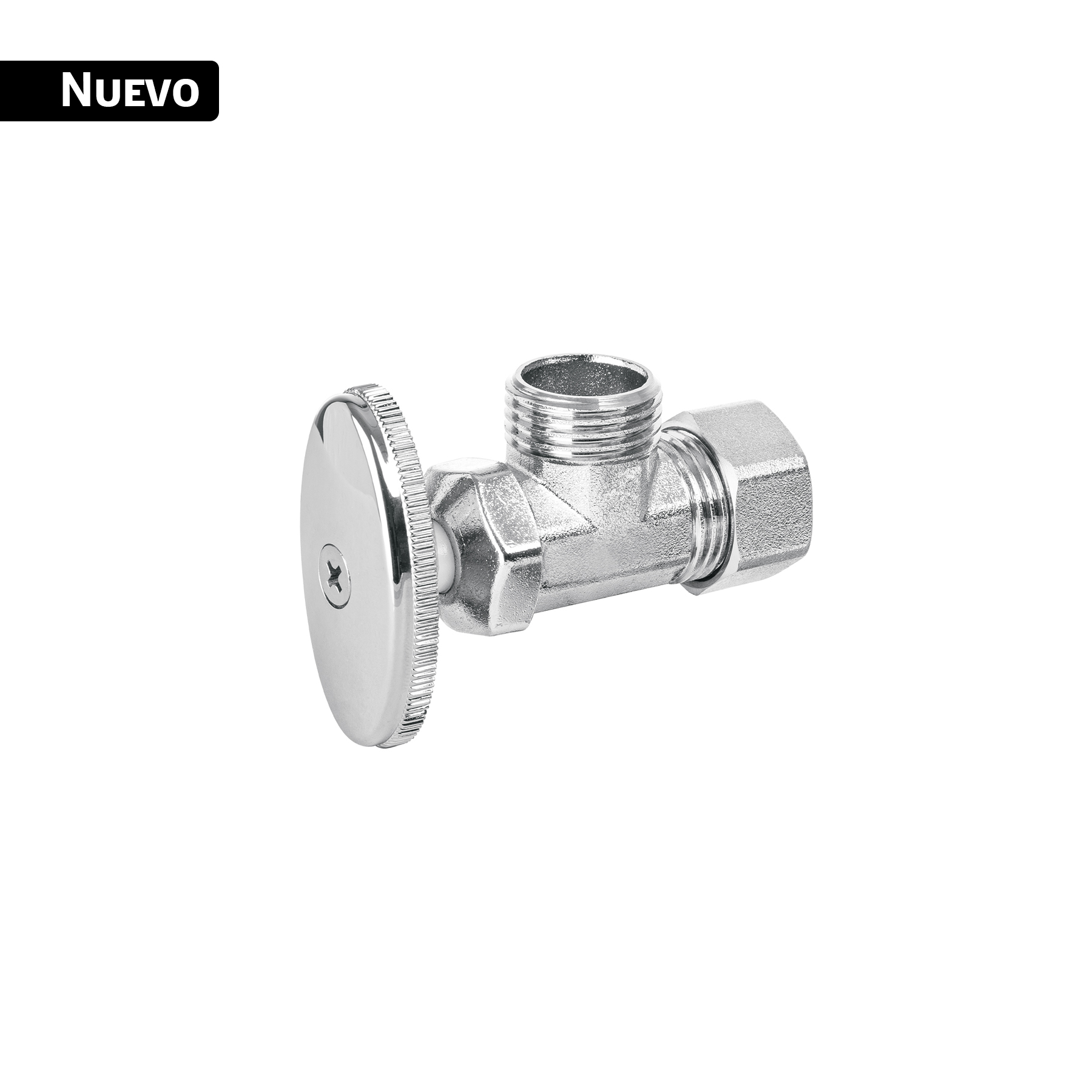 Llave angular 1/2', multivuelta, barrilito, BASIC - Imagen 2
