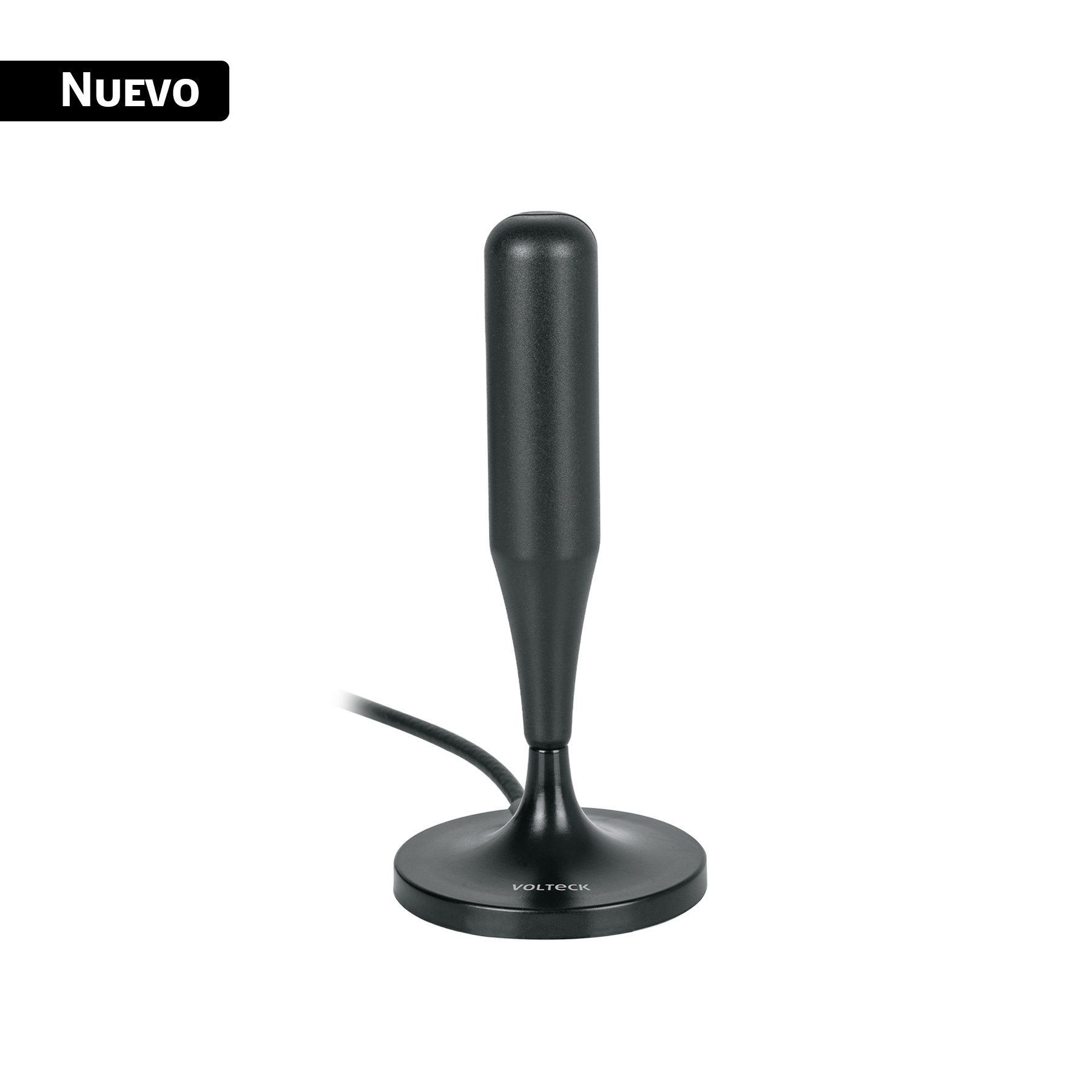 Antena interior para TV HD, base magnética, 26 dB VOLTECK
