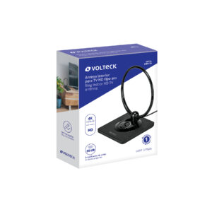 Antena interior para TV HD, tipo aro, 30 dB, VOLTECK - Imagen 4