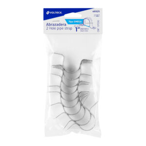Bolsa c/10 abrazaderas tipo omega 1' p/tubo pared delgada - Imagen 6