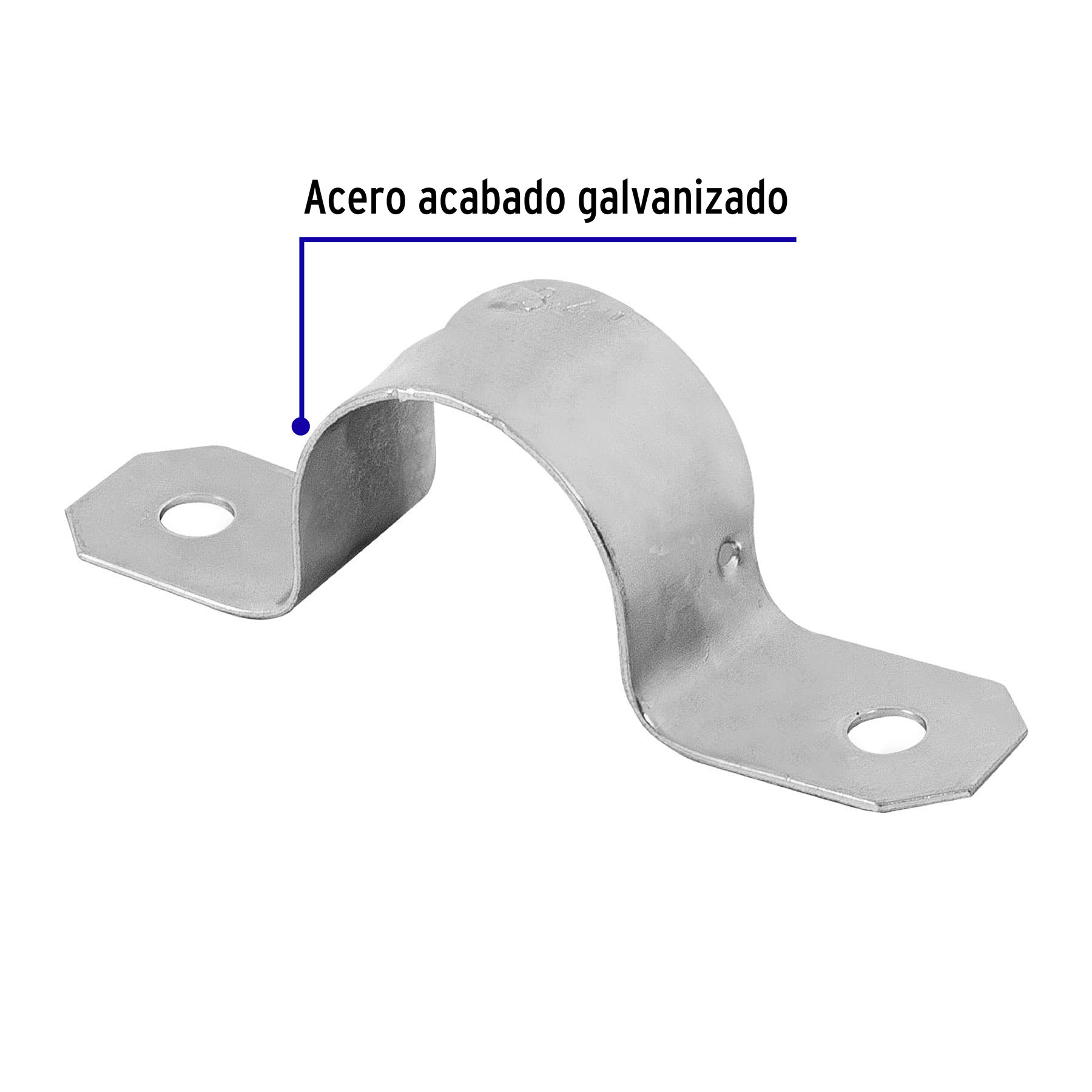 Bolsa c/10 abrazaderas tipo omega 3/4' p/tubo pared delgada - Imagen 3