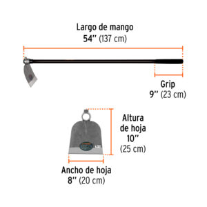 Azadón oreja y martillo No. 1 de 2.6 lb, mango de fibra 54' - Imagen 4