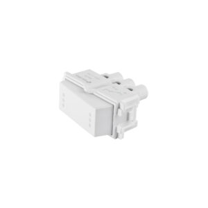 Alternative view of Interruptor de 3 vías, línea Italiana, color blanco, VOLTECK