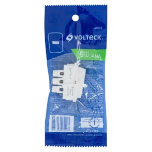 Interruptor sencillo, línea Italiana, color blanco, VOLTECK - Imagen 6