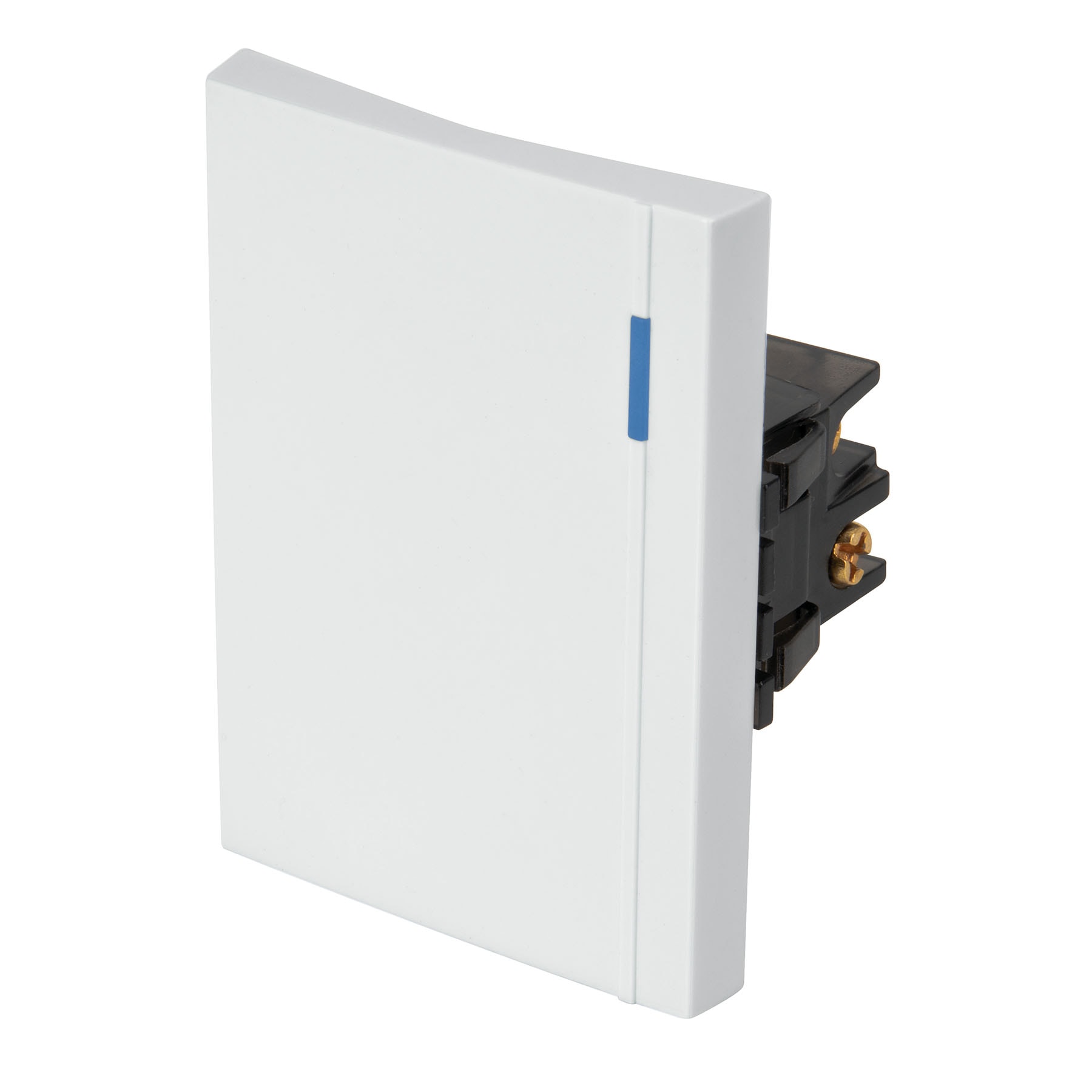 Interruptor de 3 vías, 3 módulos, línea Española, blanco - Imagen 2