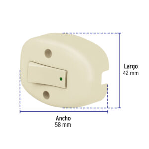 Interruptor de sobreponer sencillo, a granel, VOLTECK - Imagen 4