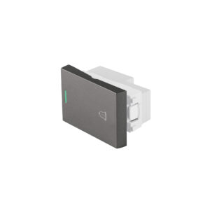Interruptor timbre acero inox de 1.5 módulos, línea Lisboa - Imagen 2