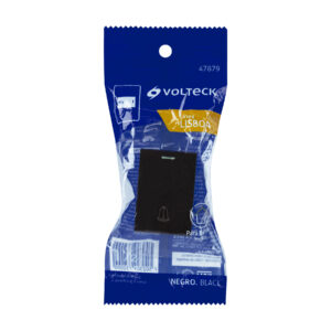Interruptor para timbre negro de 1.5 módulos, línea Lisboa - Imagen 5