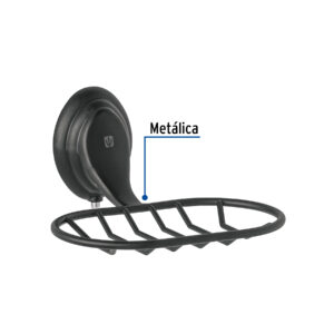 Jabonera de rejilla, negro, FOSET AQUA - Imagen 3