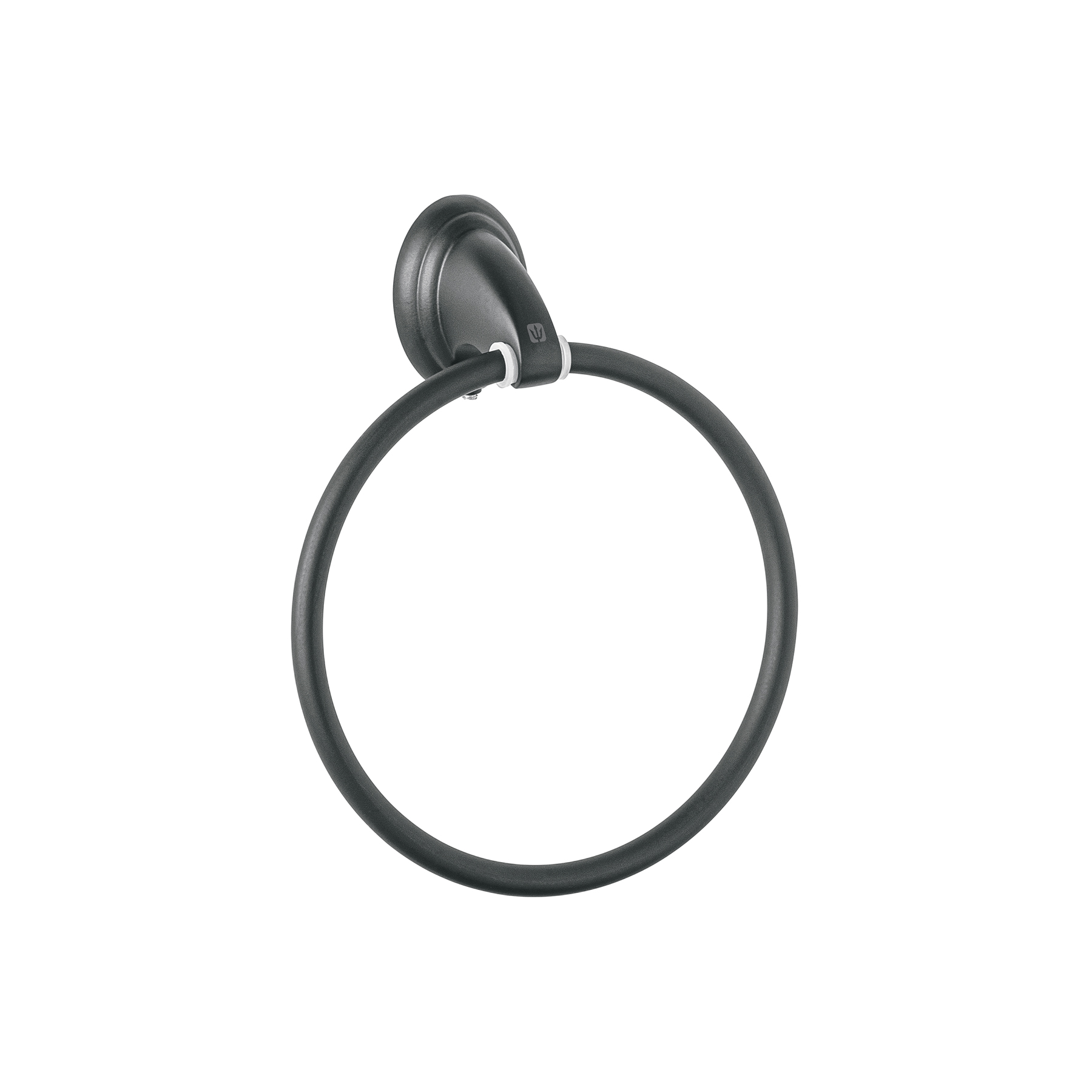 Toallero de argolla, negro, FOSET AQUA - Imagen 2
