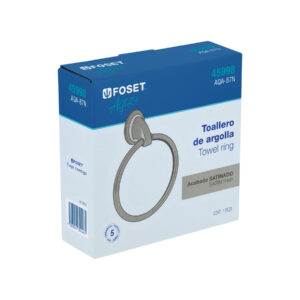 Toallero de argolla, níquel satín, FOSET AQUA - Imagen 5
