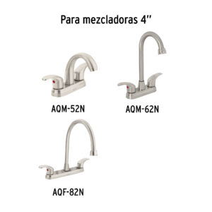 Juego de manerales tipo palanca p/lav-fregadero, satín AQUA - Imagen 5