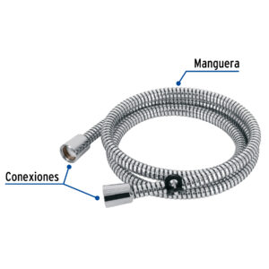 Manguera plástica de 1.5 m para regadera, FOSET AQUA - Imagen 5