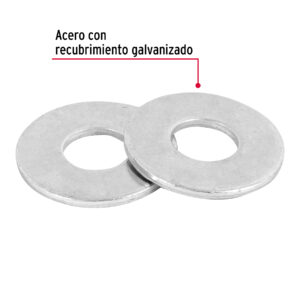 Bolsa de 1 kilo arandelas planas galvanizadas 7/16', FIERO - Imagen 3