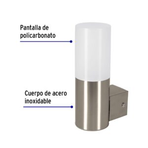 Arbotante LED exterior 5 W 3000K 1 spot, 7x22 cm, VOLTECK - Imagen 4