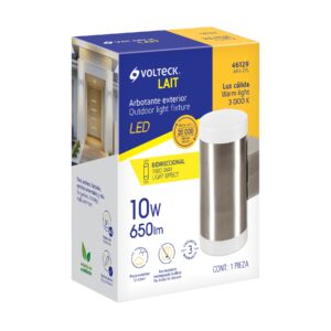 Arbotante LED exterior 10 W 3000K 2 spots, 7x17 cm, VOLTECK - Imagen 7