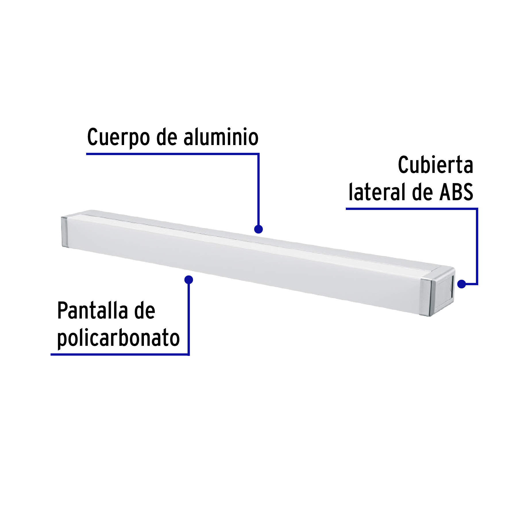 Luminario LED de pared para baño 10W 4000K, barra, VOLTECK - Imagen 3
