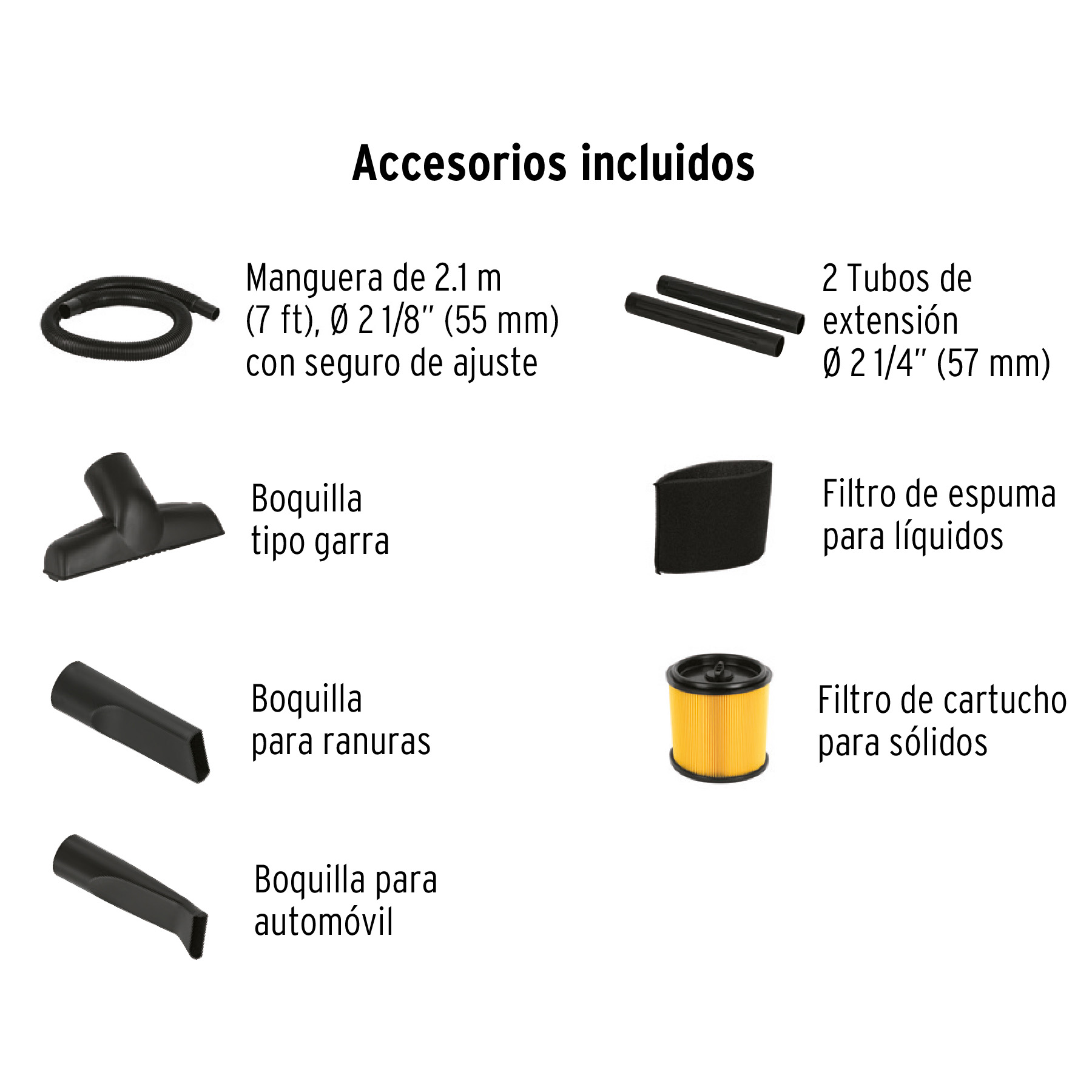 Aspiradora de sólidos y líquidos, 12 gal, plástica, TRUPER - Imagen 3
