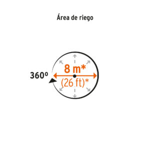 Aspersor metálico de 3 brazos con base plástica, TRUPER - Imagen 5