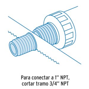Multiconector polipropileno para tinaco, con válvula, FOSET - Imagen 3