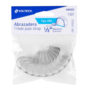 Bolsa c/10 abrazaderas tipo uña 1/2' p/tubo pared delgada - Imagen 6