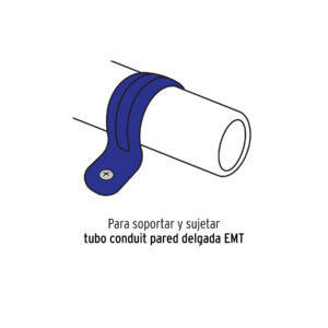 Bolsa c/5 abrazaderas tipo uña 1-1/2' p/tubo pared delgada - Imagen 5