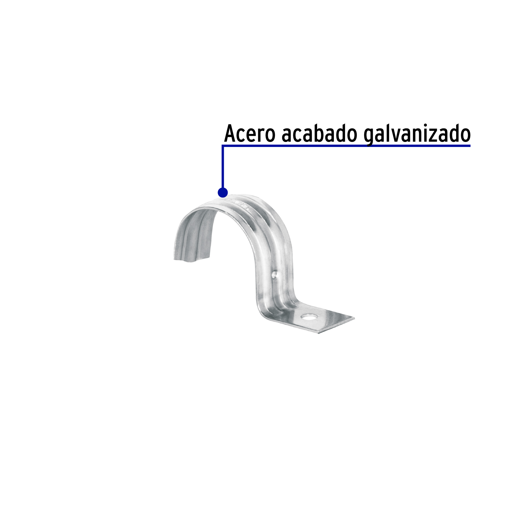 Bolsa c/5 abrazaderas tipo uña 1-1/2' p/tubo pared delgada - Imagen 3