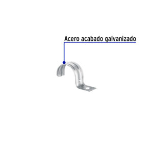 Bolsa c/5 abrazaderas tipo uña 1-1/4' p/tubo pared delgada - Imagen 3