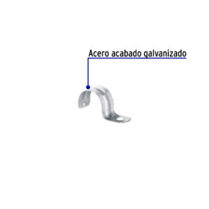 Bolsa c/10 abrazaderas tipo uña 1' p/tubo pared delgada - Imagen 3
