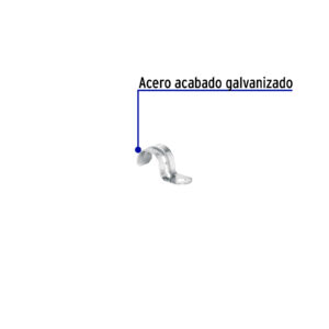 Bolsa c/10 abrazaderas tipo uña 3/8' p/tubo pared delgada - Imagen 3