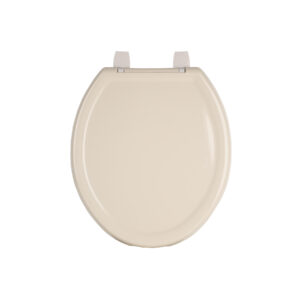 Asiento redondo ligero para WC, abierto, hueso, BASIC - Imagen 2
