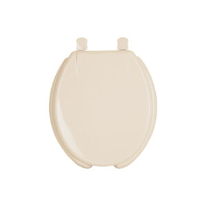 Alternative view of Asiento redondo para WC, abierto, hueso, AQUA