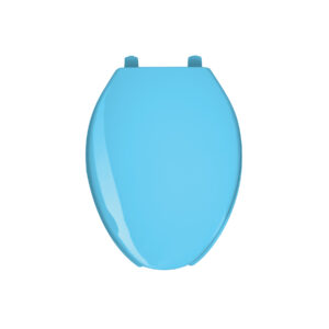 Asiento alargado para WC, abierto, azul, AQUA